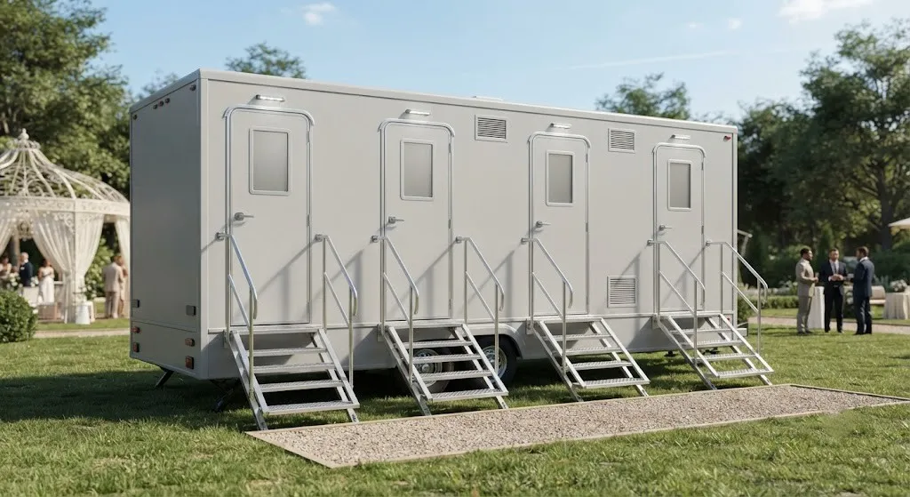 4 Stall Restroom Trailer in New Haven, CT